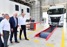 President Ilham Aliyev, Rais of Russia's Tatarstan attend opening of Auto Leasing Azerbaijan LLC in Araz Valley Economic Zone Industrial Park (PHOTO/VIDEO)