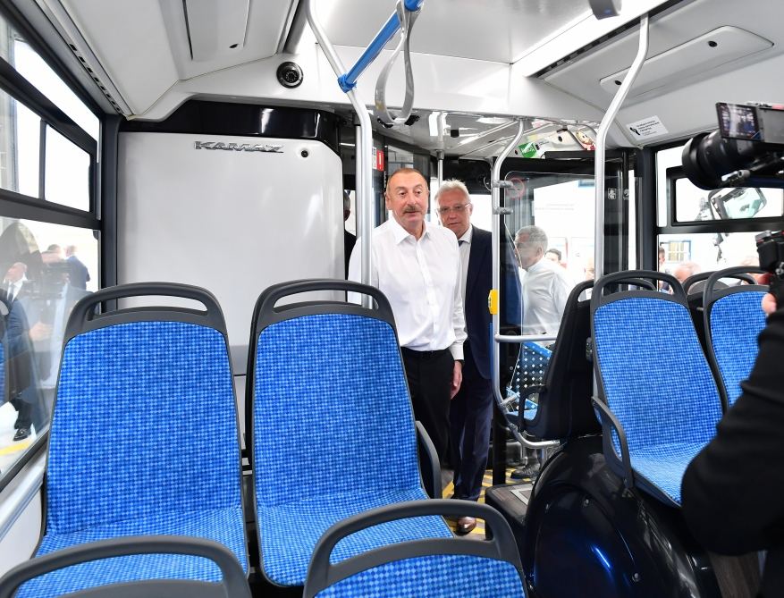 President Ilham Aliyev, Rais of Russia's Tatarstan attend opening of Auto Leasing Azerbaijan LLC in Araz Valley Economic Zone Industrial Park (PHOTO/VIDEO)
