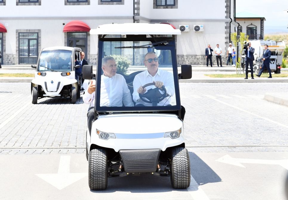 President Ilham Aliyev, Rais of Russia's Tatarstan visit Aghali village in Zangilan (PHOTO/VIDEO)