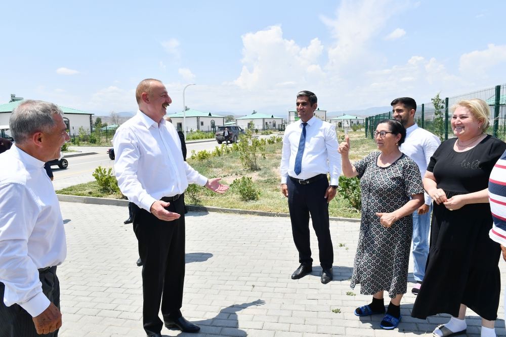 President Ilham Aliyev, Rais of Russia's Tatarstan visit Aghali village in Zangilan (PHOTO/VIDEO)