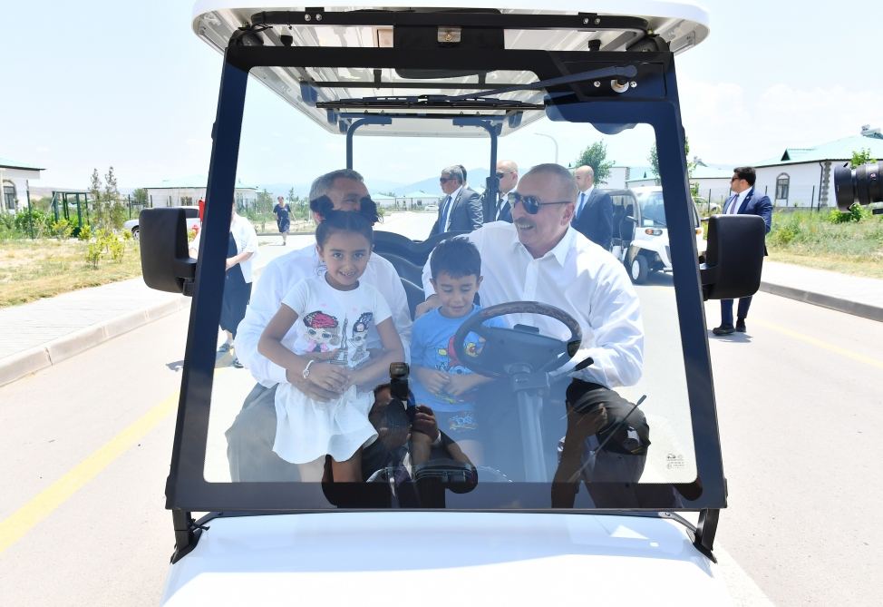 President Ilham Aliyev, Rais of Russia's Tatarstan visit Aghali village in Zangilan (PHOTO/VIDEO)