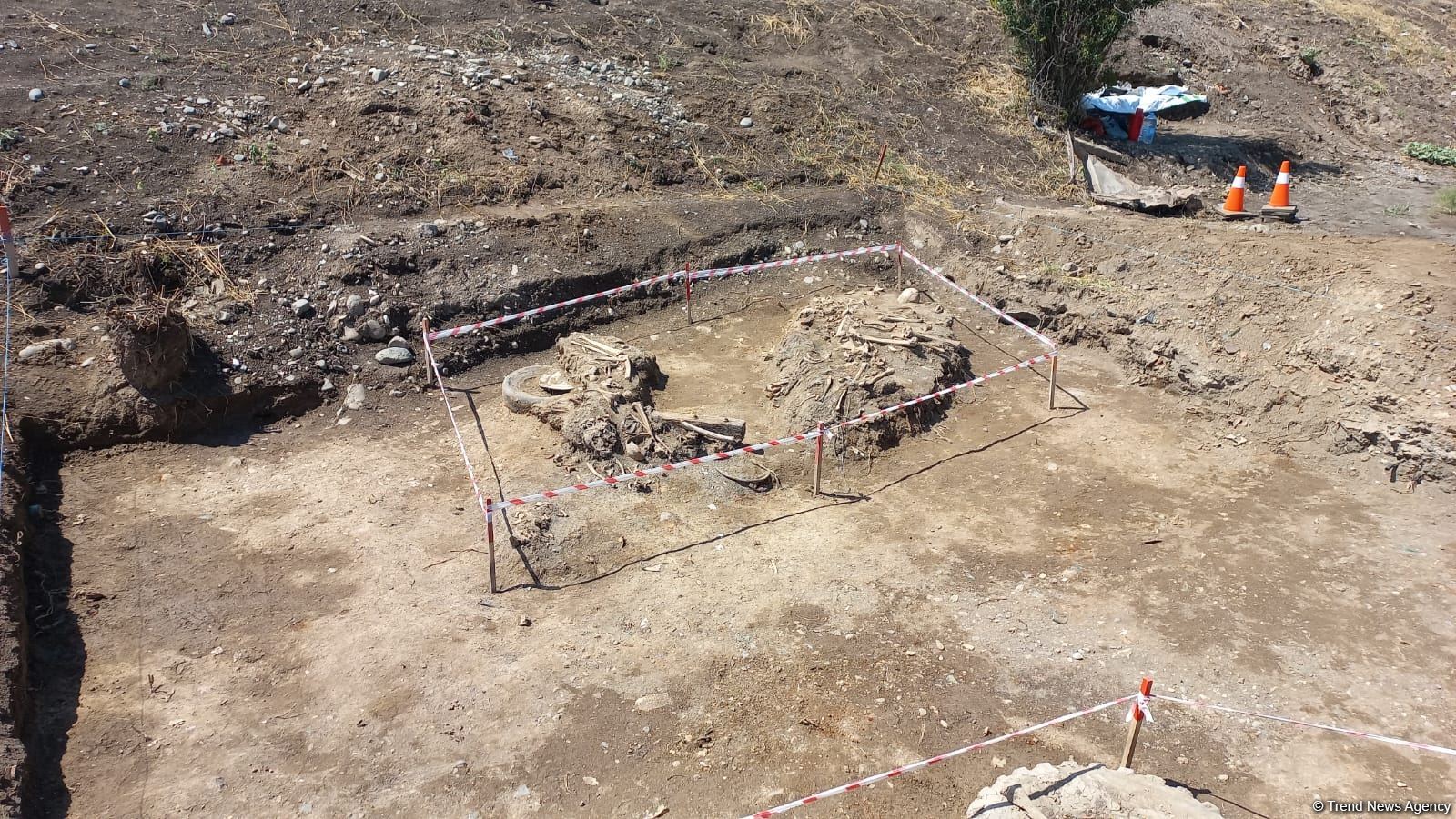 Mass grave discovered in Azerbaijan's Aghdam district (PHOTO/VIDEO)