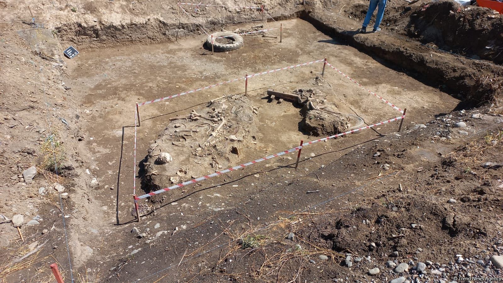Mass grave discovered in Azerbaijan's Aghdam district (PHOTO/VIDEO)