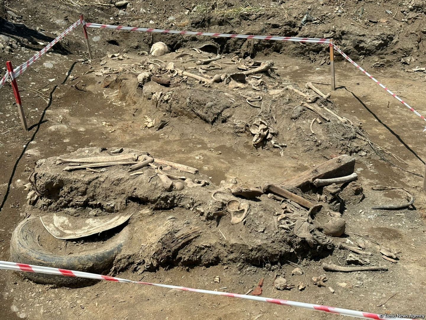 Mass grave discovered in Azerbaijan's Aghdam district (PHOTO/VIDEO)