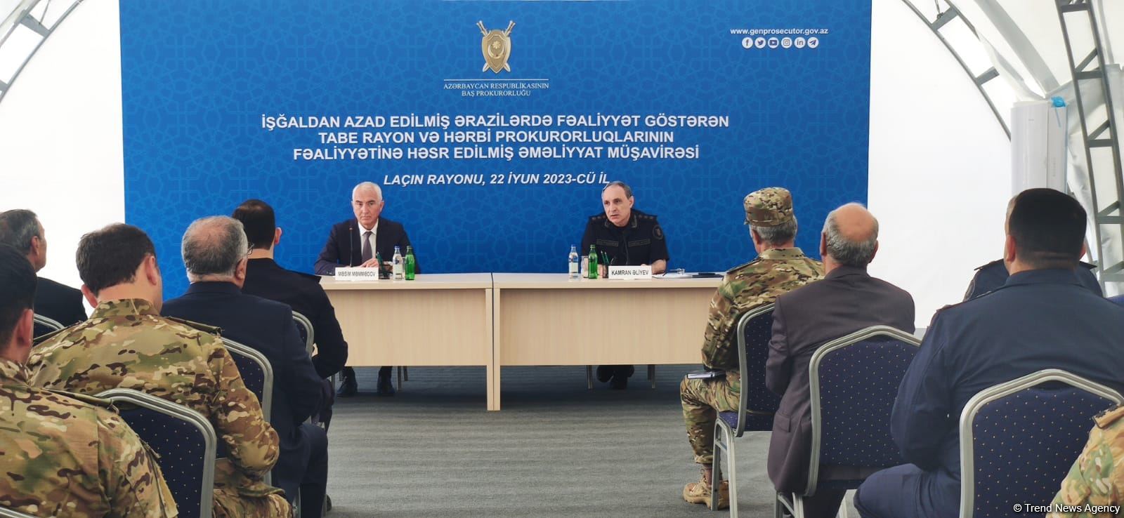 Prosecutor General holds operational meeting in Azerbaijan's Lachin district (PHOTO)