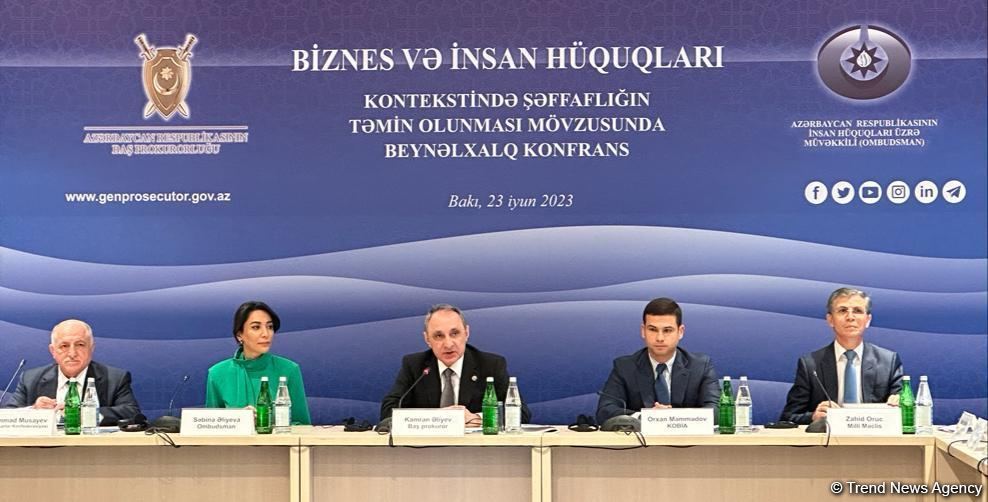 Azerbaijani Prosecutor General's Office hosts "Ensuring transparency in context of business and human rights" int'l conference (PHOTO)