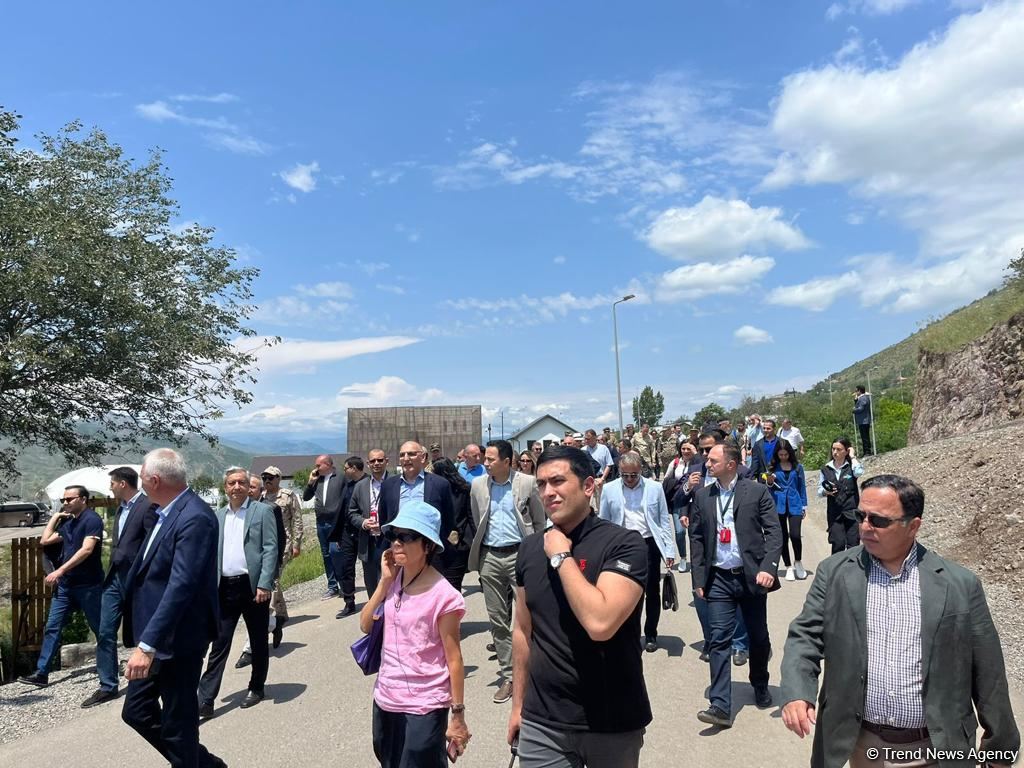 Representatives of diplomatic corps get acquainted with restoration work in Azerbaijan’s Lachin district (PHOTO)