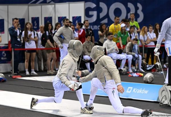 Two Azerbaijani fencers reach playoffs of European Games 2023 in Poland (PHOTO)