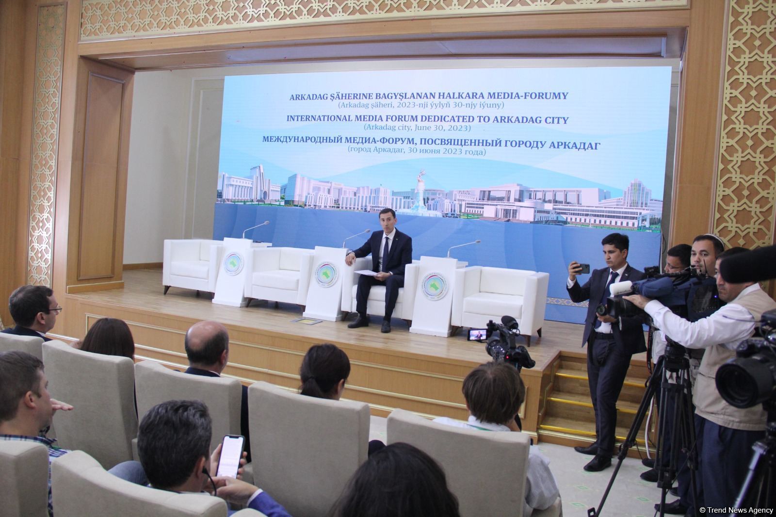 International media forum dedicated to first smart city of Turkmenistan Arkadag held (PHOTO)