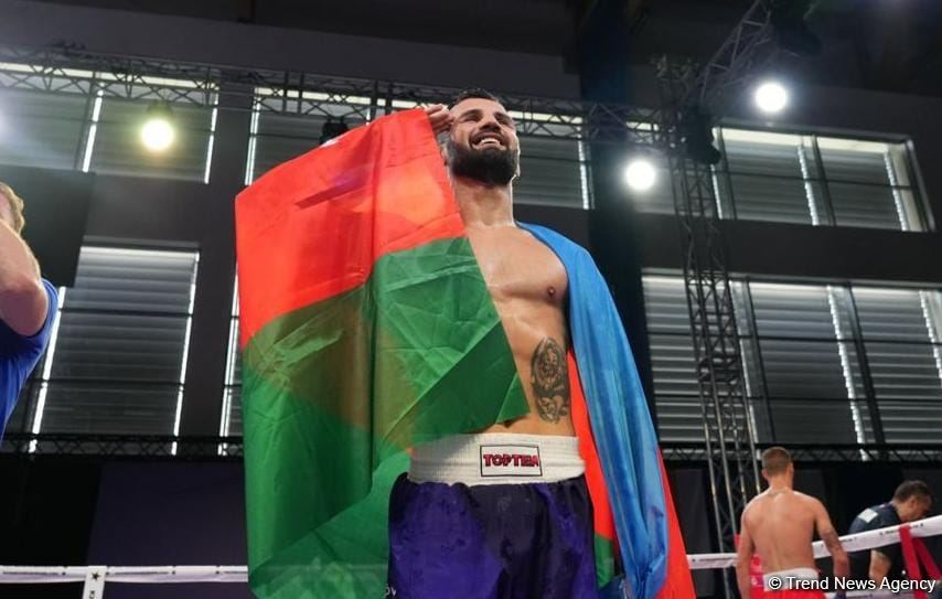 Azerbaijani kickboxer claims gold medal at III European Games (PHOTO)