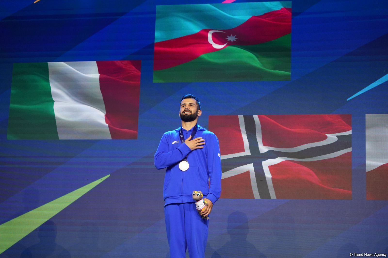 Azerbaijani kickboxer claims gold medal at III European Games (PHOTO)