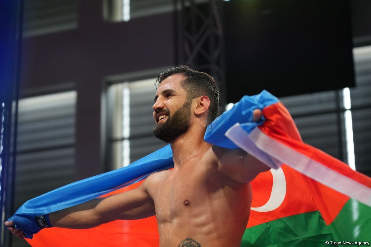 Azerbaijani kickboxer claims gold medal at III European Games (PHOTO)