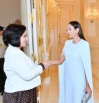 First Lady Mehriban Aliyeva meets with First Lady of Albania Armanda Begaj (PHOTO)
