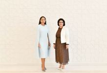First Lady Mehriban Aliyeva meets with First Lady of Albania Armanda Begaj (PHOTO)