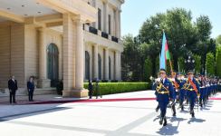 Baku holds official welcome ceremony for President of Albania (PHOTO/VIDEO)