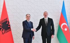 Baku holds official welcome ceremony for President of Albania (PHOTO/VIDEO)