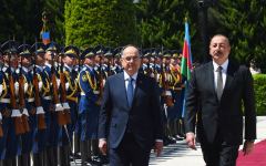 Baku holds official welcome ceremony for President of Albania (PHOTO/VIDEO)