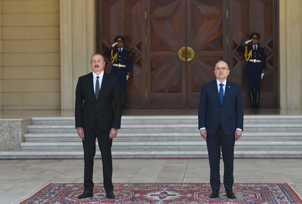 Baku holds official welcome ceremony for President of Albania (PHOTO/VIDEO)