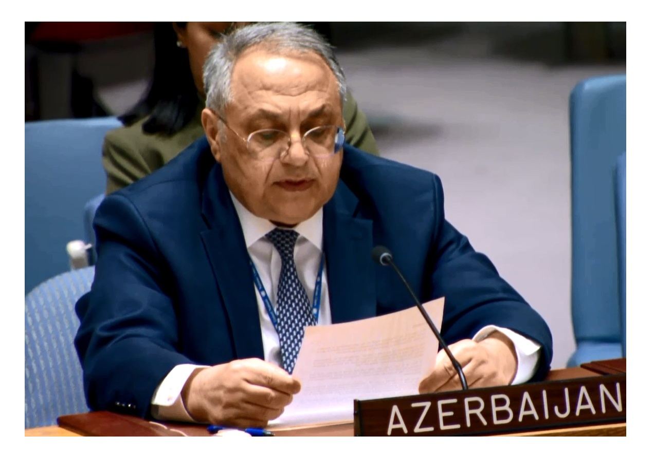 Azerbaijan condemns Armenia’s efforts to abuse issues humanitarian assistance for malign purposes  - Yashar Aliyev