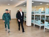 President Ilham Aliyev views conditions created in garrison complex of "Gazakh" Separate Border Division (PHOTO/VIDEO)