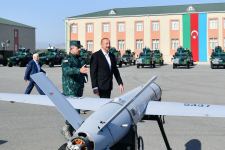 President Ilham Aliyev views conditions created in garrison complex of "Gazakh" Separate Border Division (PHOTO/VIDEO)
