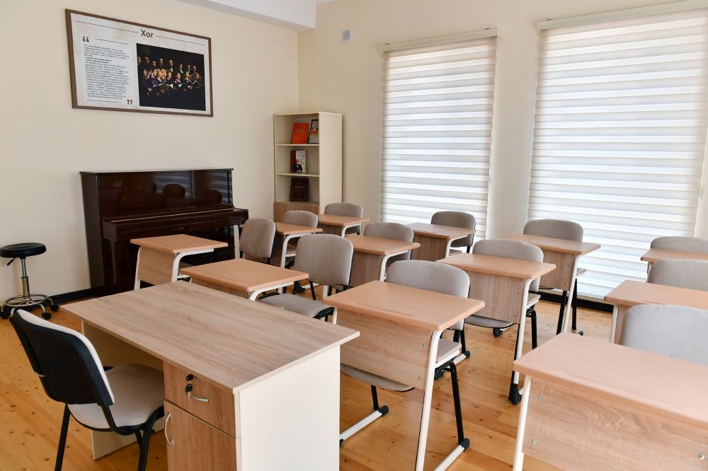 President Ilham Aliyev attends inauguration of new building of Serkar village children's music school in Samukh (PHOTO/VIDEO)