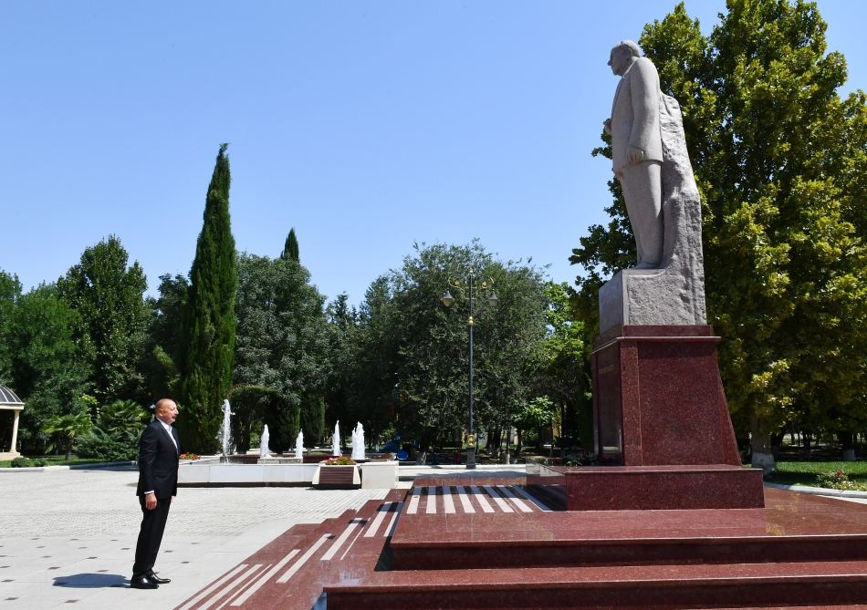 President Ilham Aliyev visits Samukh district (PHOTO/VIDEO)
