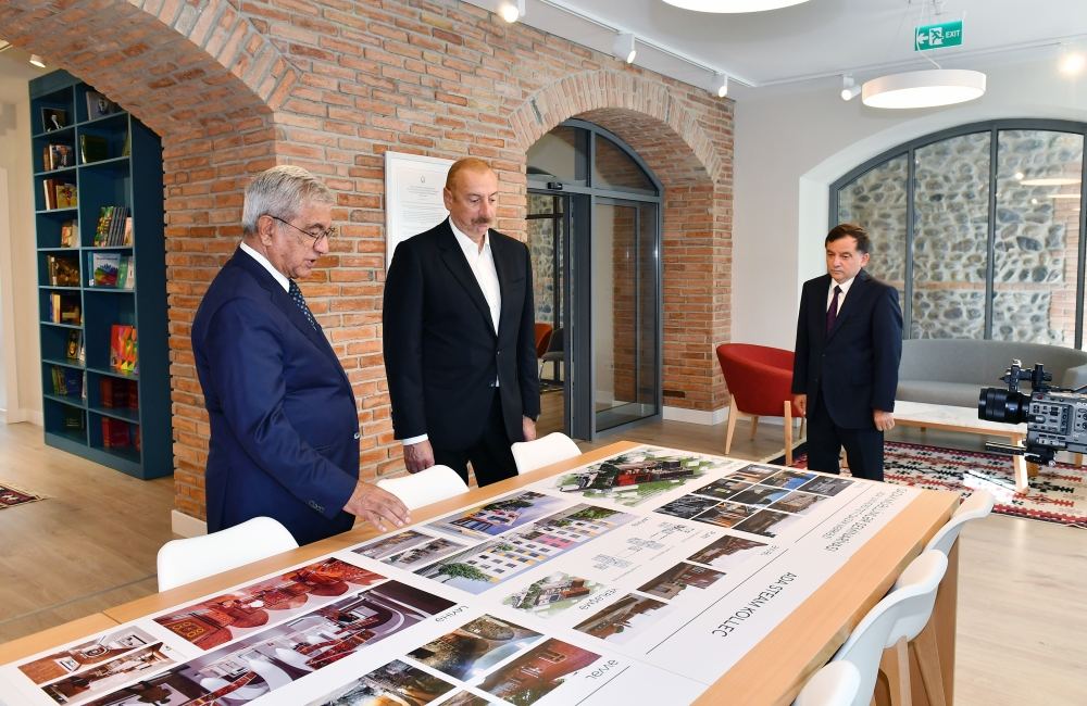 President Ilham Aliyev views conditions created at Gazakh Teachers' Seminary ADA University Gazakh Center (PHOTO/VIDEO)