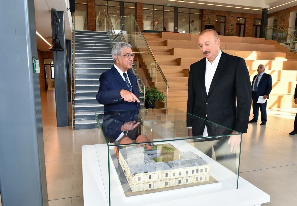President Ilham Aliyev views conditions created at Gazakh Teachers' Seminary ADA University Gazakh Center (PHOTO/VIDEO)