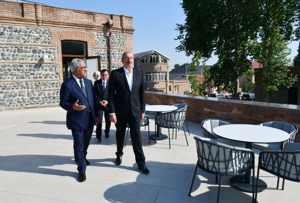 President Ilham Aliyev views conditions created at Gazakh Teachers' Seminary ADA University Gazakh Center (PHOTO/VIDEO)