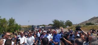 Members of the diplomatic corps in Azerbaijan visit Aghdam-Khankendi road (PHOTO)