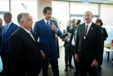 President Ilham Aliyev and First Lady Mehriban Aliyeva watch men's 100m final at World Championships in athletics in Budapest (PHOTO)