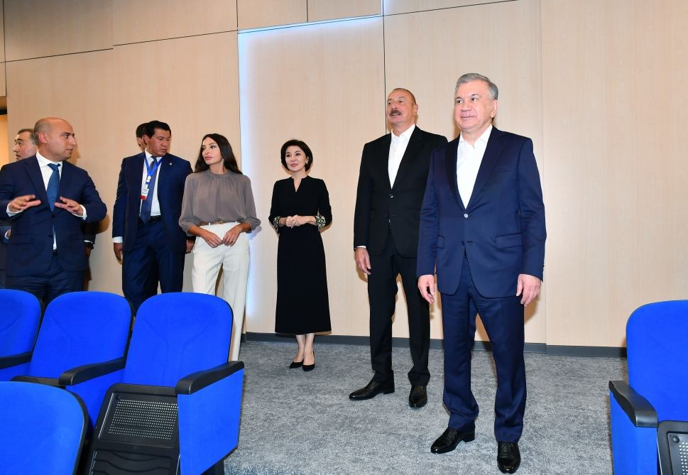President Ilham Aliyev, First Lady Mehriban Aliyeva, President Shavkat Mirziyoyev, his spouse  attend opening of secondary school in Fuzuli (PHOTO/VIDEO)