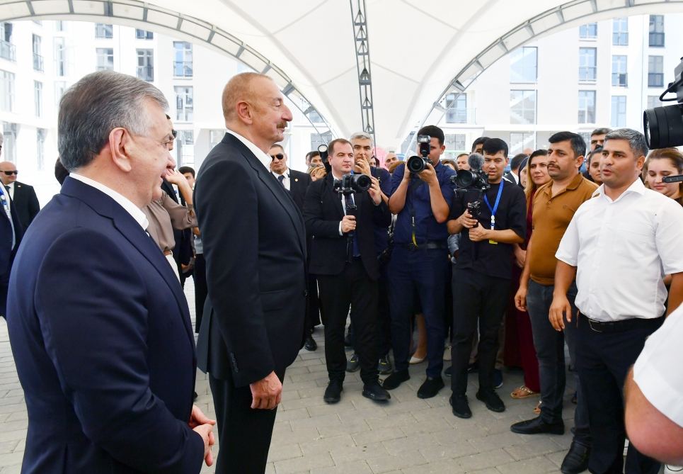 Presidents and First Ladies of Azerbaijan and Uzbekistan meet residents of Fuzuli resettled in new homes (PHOTO/VIDEO)