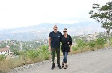 President Ilham Aliyev, First Lady Mehriban Aliyeva attend opening of "Hakari Fish Farm" (PHOTO)