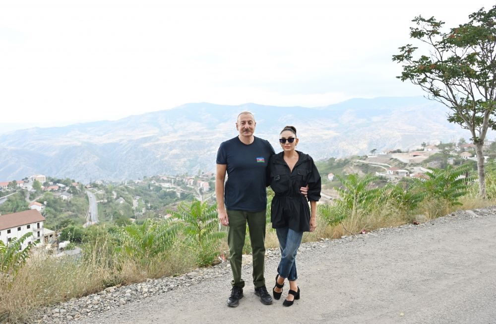 President Ilham Aliyev, First Lady Mehriban Aliyeva attend opening of "Hakari Fish Farm" (PHOTO)