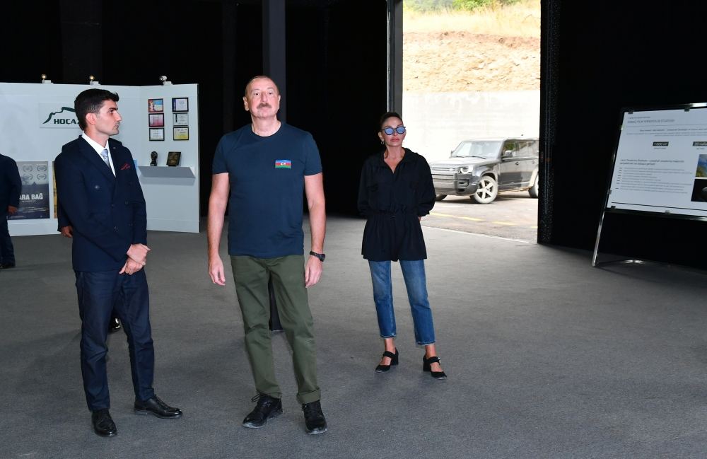 President Ilham Aliyev, First Lady Mehriban Aliyeva attend opening of shooting pavilion of “Hochazfilm” creative studio (PHOTO)