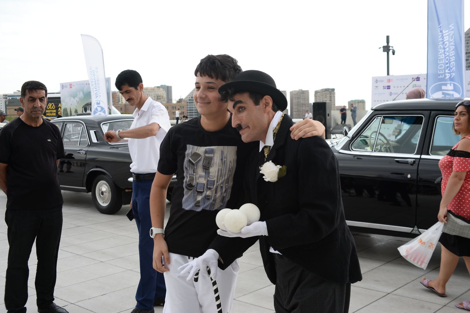 Exhibition of classic cars held in front of Heydar Aliyev Center (PHOTO)