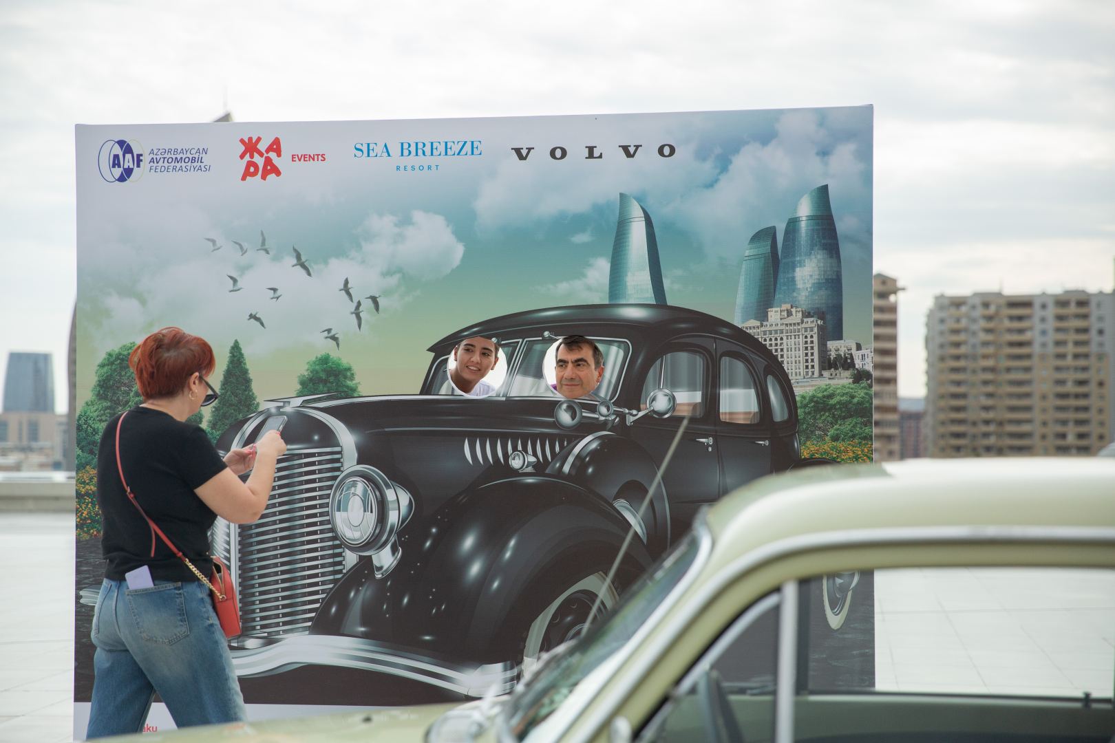 Exhibition of classic cars held in front of Heydar Aliyev Center (PHOTO)
