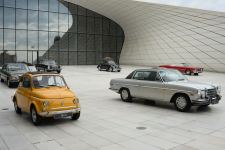 Exhibition of classic cars held in front of Heydar Aliyev Center (PHOTO)