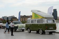 Exhibition of classic cars held in front of Heydar Aliyev Center (PHOTO)