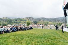 President Ilham Aliyev, First Lady Mehriban Aliyeva take part in Lachin City Day festivities held near Hakari River (PHOTO/VIDEO)