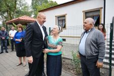 President Ilham Aliyev, First Lady Mehriban Aliyeva get acquainted with work done in Lachin's Zabukh, meet village residents (PHOTO/VIDEO)