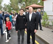 President Ilham Aliyev, First Lady Mehriban Aliyeva get acquainted with work done in Lachin's Zabukh, meet village residents (PHOTO/VIDEO)