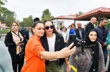 President Ilham Aliyev, First Lady Mehriban Aliyeva get acquainted with work done in Lachin's Zabukh, meet village residents (PHOTO/VIDEO)