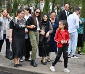 President Ilham Aliyev, First Lady Mehriban Aliyeva get acquainted with work done in Lachin's Zabukh, meet village residents (PHOTO/VIDEO)