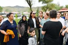 President Ilham Aliyev, First Lady Mehriban Aliyeva get acquainted with work done in Lachin's Zabukh, meet village residents (PHOTO/VIDEO)