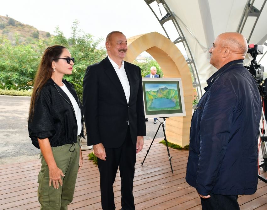 President Ilham Aliyev, First Lady Mehriban Aliyeva participate in Lachin City Day festivities (PHOTO/VIDEO)