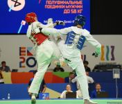 Azerbaijani taekwondo athlete wins silver at competition in Yekaterinburg (PHOTO)