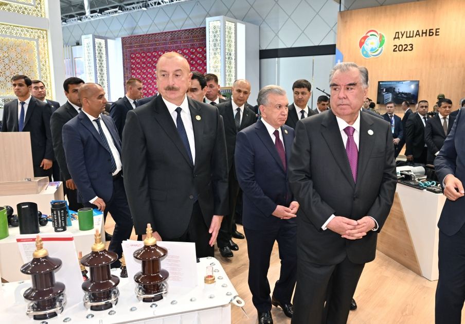 President Ilham Aliyev get acquainted with Central Asia Plast World 2023 in Dushanbe (PHOTO/VIDEO)